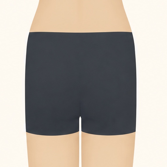 Square butt shape from the back