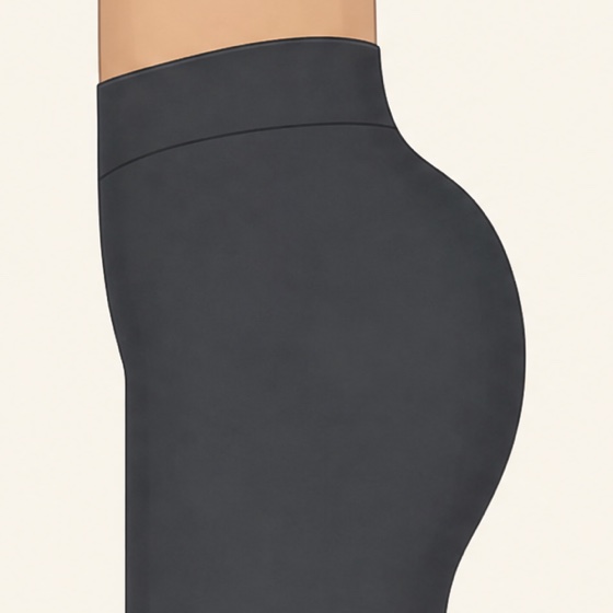 V-shape butt shape from the side